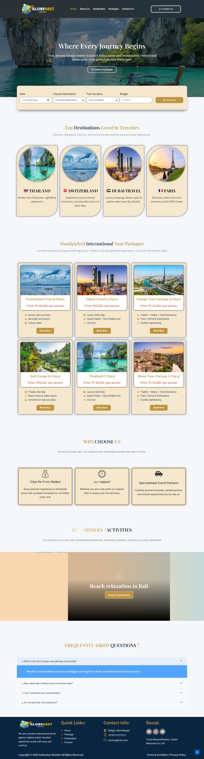 Travel Website